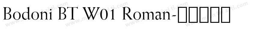 Bodoni BT W01 Roman字体转换